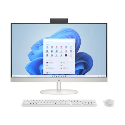 HP AIO 27-cr0051d 13th Gen Intel Core i7 1355U 16GB RAM, 1TB SSD 27 Inch FHD Display Shell White All in One Brand PC